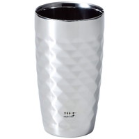 磨き屋シンジケート 2重ビアタンブラー370ml(ダイヤモンドカット仕上げ)【北海道・沖縄県・離島 配送不可】