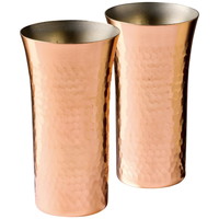 食楽工房 純銅鎚目一口ビール160ml2客セット【北海道・沖縄県・離島 配送不可】