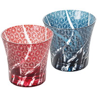 手づくり切子タンブラー2客セット【北海道・沖縄県・離島 配送不可】