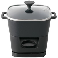 デリッシュライフ スクエアポット14cm蓋付コンロセット【北海道・沖縄県・離島 配送不可】