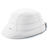 オサメット 折りたたみ防災ヘルメット(ホワイト)［北海道・沖縄県・離島 配送不可］