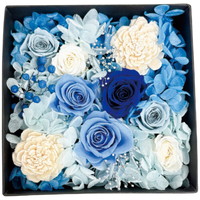 プリザーブドフラワー ジャルダン・フルリ 2026-pr-bl-op（ブルー）［北海道・沖縄県・離島 配送不可］