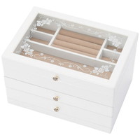 木製ジュエルケース(ホワイト)［北海道・沖縄県・離島 配送不可］