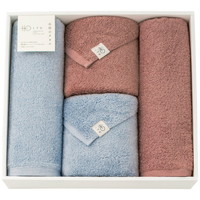 糸屋のタオル ハーフバス・フェイスタオルセット GP-BGFF-080-BT［北海道・沖縄県・離島 配送不可］
