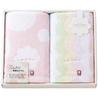 ル コトン フェイスタオル2枚セット LCA-200PK（ピンク）［北海道・沖縄県・離島 配送不可］