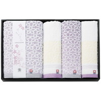 はながすみ タオルセット HGM-400PU（パープル）［北海道・沖縄県・離島 配送不可］