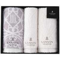 ランバンコレクション フェイス・ウォッシュタオルセット 22709-23940-938（グレー）［北海道・沖縄県・離島 配送不可］