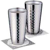 ツチメ 2層タンブラーペア350ml(コースター付)［北海道・沖縄県・離島 配送不可］