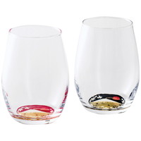 紀州塗 蒔絵 富士山 ダルマグラスペア［北海道・沖縄県・離島 配送不可］