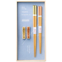 イシダ 桐箱 箸置付夫婦箸 スローリビング［北海道・沖縄県・離島 配送不可］