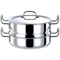 ジオ・プロダクト 全面7層 蒸し器付鍋25cm［北海道・沖縄県・離島 配送不可］