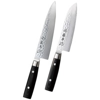 関藤平 ダマスカス鋼包丁2本セット［北海道・沖縄県・離島 配送不可］
