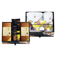 匠菴謹製 ミニたんす御進物 「ほまれ」かすてぃら＆今治産たおる HMKF-AJZ4【北海道・沖縄県・離島 配送不可】