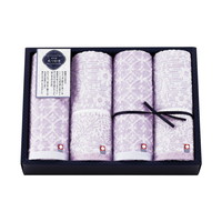 伊予国 花つむぎ つむぎ フェイスタオル4P IH-5031【北海道・沖縄県・離島 配送不可】