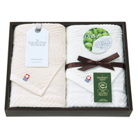 ナチュラルアイランド 今治オリーブスクラブ2 フェイスタオル2P TNI2003012【北海道・沖縄県・離島 配送不可】