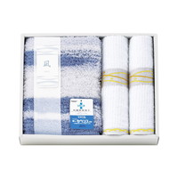 凪 Sバスマット＆フェイスタオル2枚セット 095858【北海道・沖縄県・離島 配送不可】