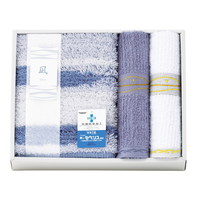 凪 Mバスマット＆フェイスタオル2枚セット 095865【北海道・沖縄県・離島 配送不可】
