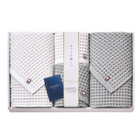 今治 ワッフルソフト タオルセット IWT88800【北海道・沖縄県・離島 配送不可】