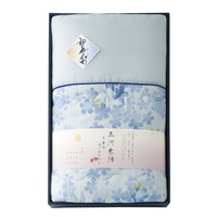 和の色彩 三河木綿 ダブルガーゼ 肌布団 ブルー WK1021BL【北海道・沖縄県・離島 配送不可】