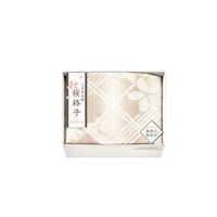 大自然本舗~桜格子~ 肌にやさしい自然色の綿毛布 SBN85100【北海道・沖縄県・離島 配送不可】
