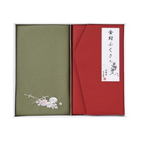 刺繍入り金封包み&金封ふくさ 利休/赤 H360【北海道・沖縄県・離島 配送不可】