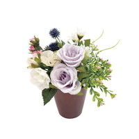 SC触媒加工 アーティフィシャルフラワー供花 和み パープル 25-bukka-25p【北海道・沖縄県・離島 配送不可】