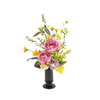 SC触媒加工 アーティフィシャルフラワー供花 憩い ピンク 25-bukka-35p【北海道・沖縄県・離島 配送不可】