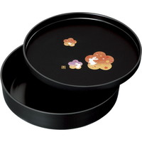 紀州塗 花舞うさぎ 盆付菓子器 2205029【北海道・沖縄県・離島 配送不可】