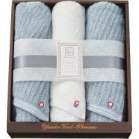 極ふわ やさしいたおる ベーシックライン フェイスタオル３枚セット ライトブルー