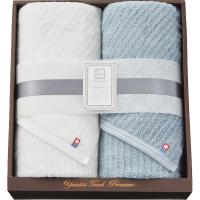 極ふわ やさしいたおる ベーシックライン ロングバスタオル２枚セット ライトブルー