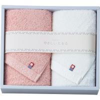 やさしいたおる フェイスタオル２枚セット ピンク