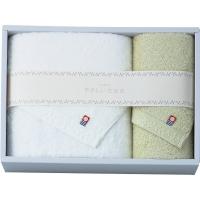 やさしいたおる バス・フェイスタオルセット グリーン