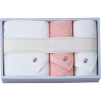 やさしいたおる バス・フェイスタオルセット ピンク