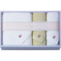 やさしいたおる バス・フェイスタオルセット グリーン