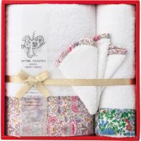 プリマロゼッタ バス・フェイスタオル・ミニハンカチセット