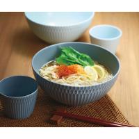 小田陶器 さざなみ 爽麺セット ブルーホワイト