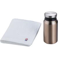 リュクス サーモボトル＆今治タオルセット ブロンズ