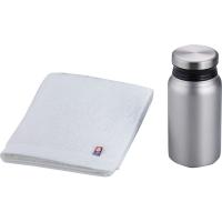 リュクス サーモボトル＆今治タオルセット シルバー