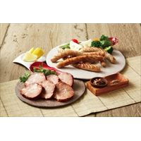 北海道 トンデンファーム 炭火焼焼豚 無塩せきソーセージ 2種計3個〔炭火焼焼豚200g、ブラートブルスト210g×2〕肉・肉加工品