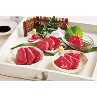 熊本「フジチク」ふじ馬刺しとユッケのセット