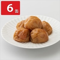 梅干缶 紀州南高梅 〔80g×6〕 備蓄食 缶詰 非常食