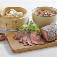 北海道のミートセット 〔豚丼の具135g×5、道産子豚肉しゅうまい90g(3個入)×5、ローストビーフ300g×1、ソース20g×2〕 惣菜 冷凍 北海道 江戸屋