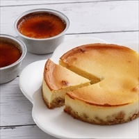 乳蔵北海道ベイクドチーズケーキと乳蔵プレミアムあいすプリン 〔ケーキ4号×1、プリン×2〕 乳蔵 洋菓子 詰め合わせ