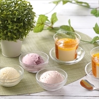 乳蔵アイス マンゴープリン 詰め合わせ 〔乳蔵アイス(バニラ・ハスカップ・ストロベリー)×2、マンゴープリン×2〕 アイスクリーム プリン