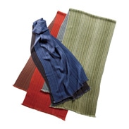 丹後ちりめんマルチストライプストール　｜　株式会社山藤・京都府