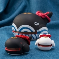 抱壷庵 民芸品セット〔吉祥鯨11cm×11cm×17cm・めおと鯨7cm×6cm×15cm〕