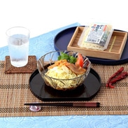 手軽に食べられる 細いちぢれ麺でつゆが絡みやすい〈冷し支那そば〉10セット | 株式会社叶屋食品・群馬県