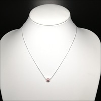 伊勢志摩 あこや真珠 スルーペンダント SV〔真珠7.5~8.0mm、チェーン45cm〕アクセサリー