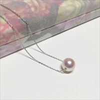 伊勢志摩 あこや真珠 スルーペンダント K10 WG〔真珠8.5～9.0mm、チェーン45cm〕アクセサリー