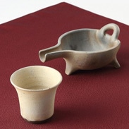 伝統酒器で 晩酌をより上質な時間に…〈 白丹波窯変 片口冷囲い酒器揃 〉　｜　丹波焼窯元丹誠窯・兵庫県